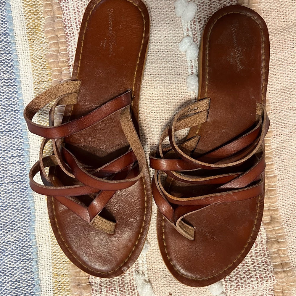 Brown Leather Women's Sandals